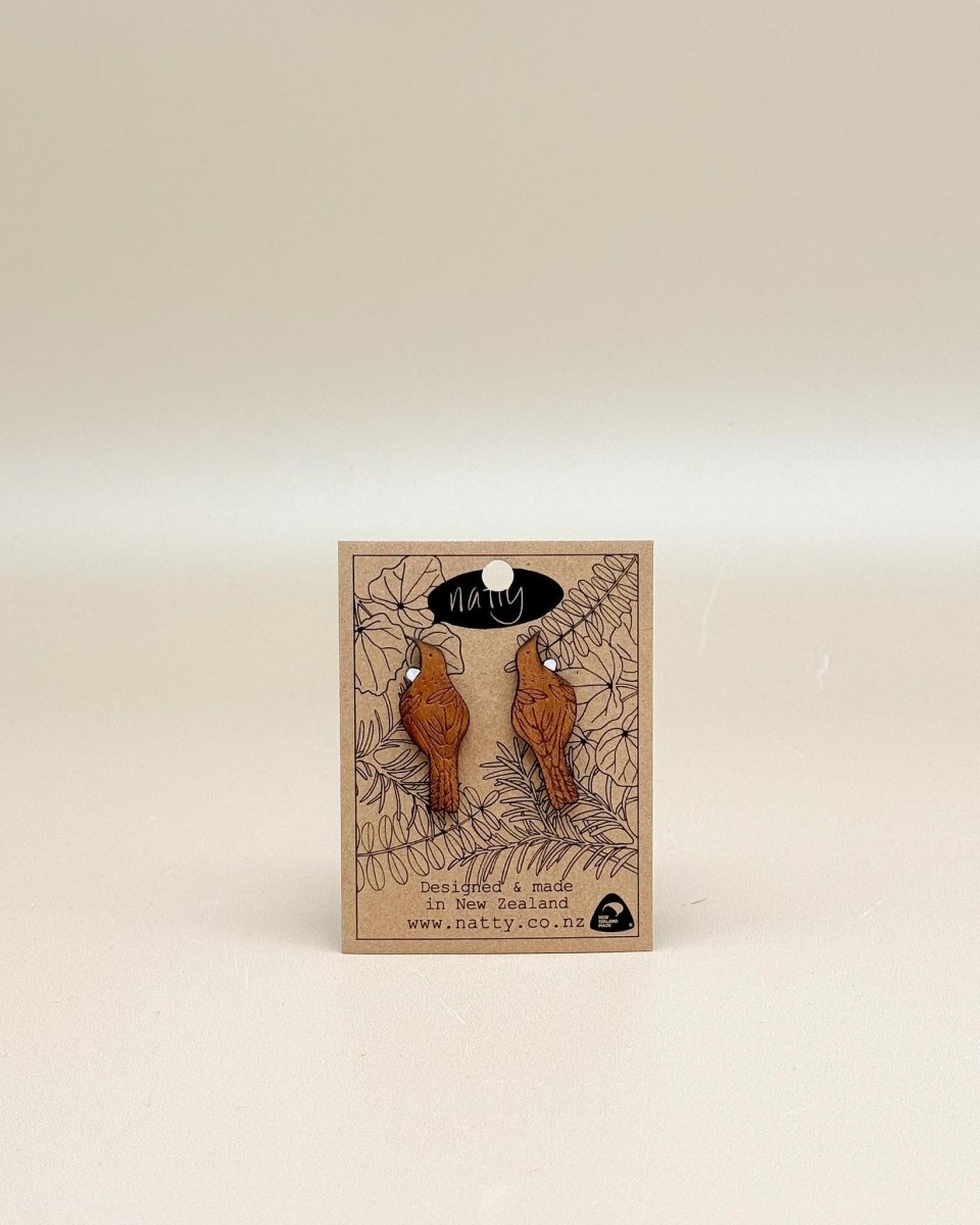 Natty | Wellington | Native Bird Earrings - milk + honey