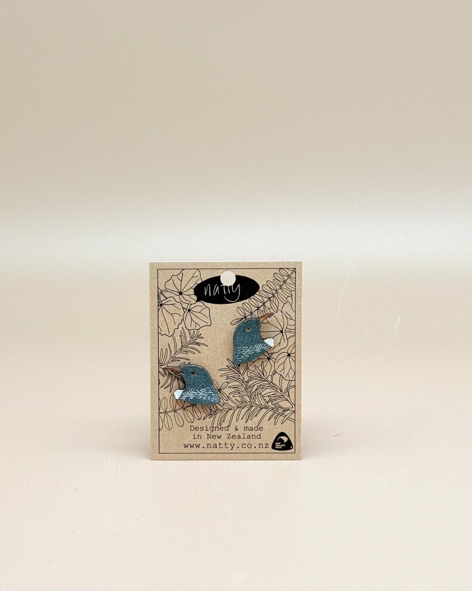 Natty | Wellington | Native Bird Earrings - milk + honey