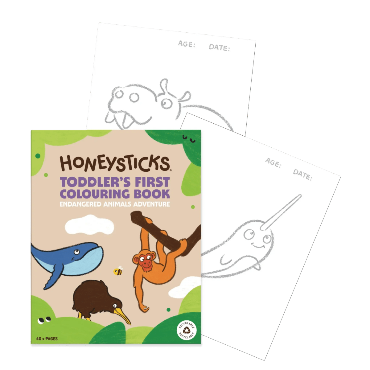 Honeysticks | Colouring Books - milk + honey