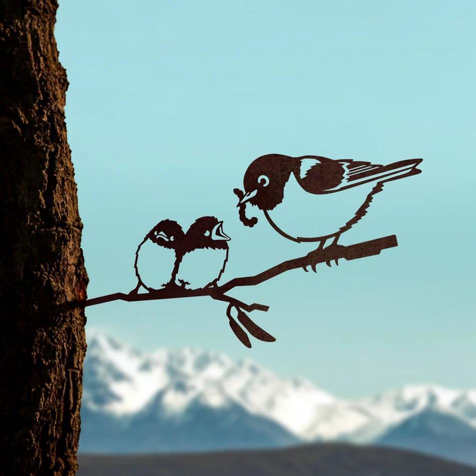 Metalbird | Matakana | Tree Stakes - milk + honey
