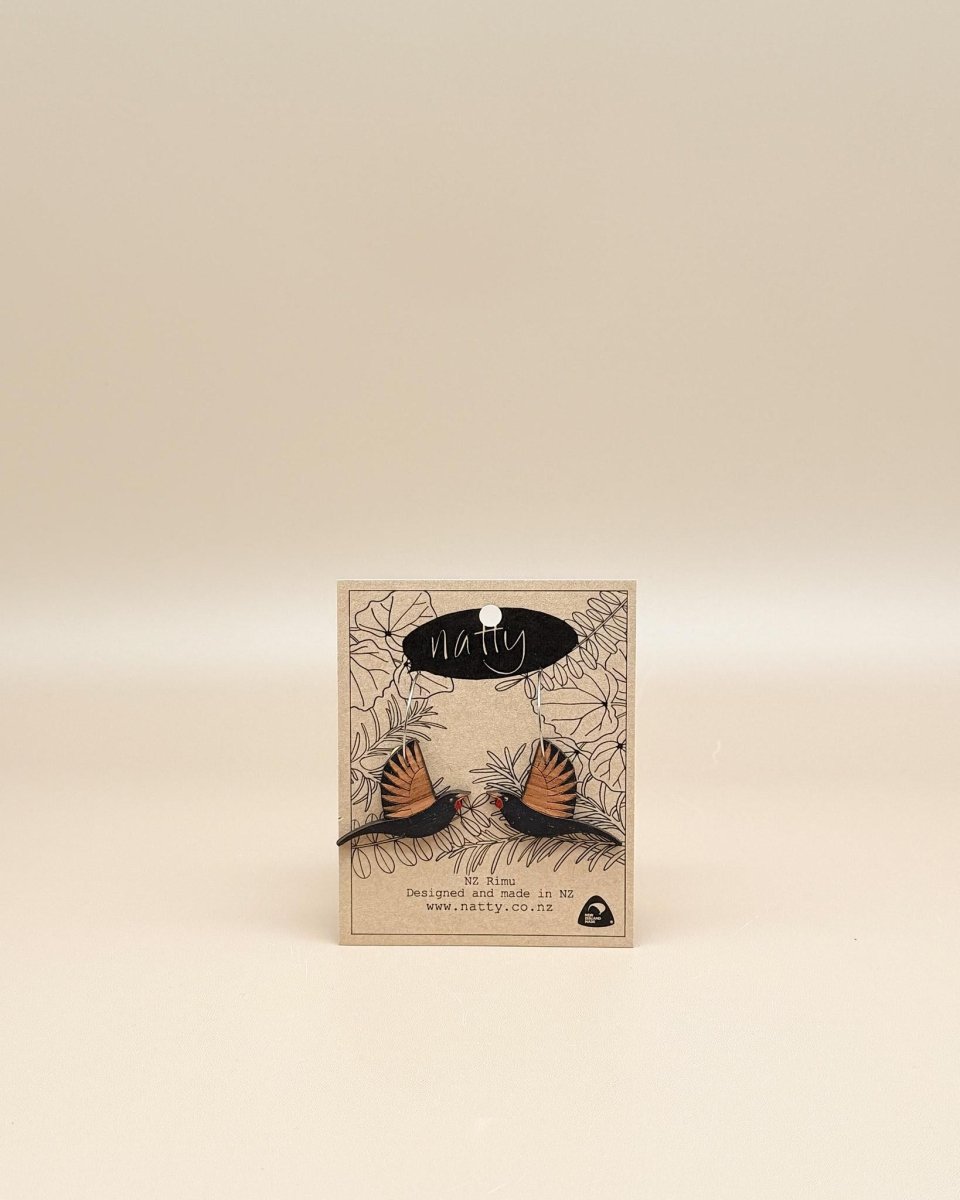 Natty | Wellington | Native Bird Earrings - milk + honey
