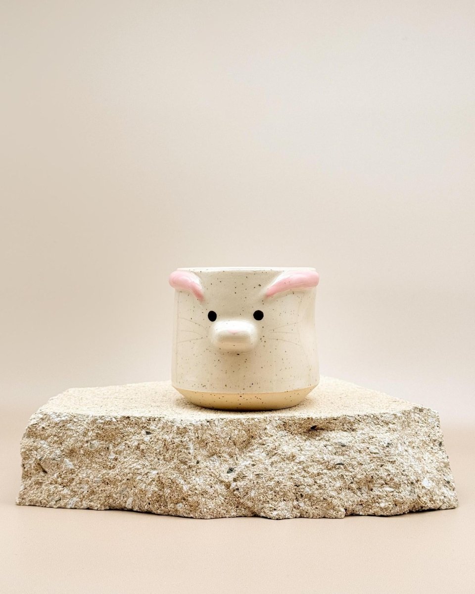 Elamef Creations | Ceramic Animal Cups - milk + honey