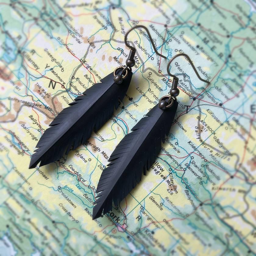 RePurposed | Auckland | Back in Black Earrings - milk + honey