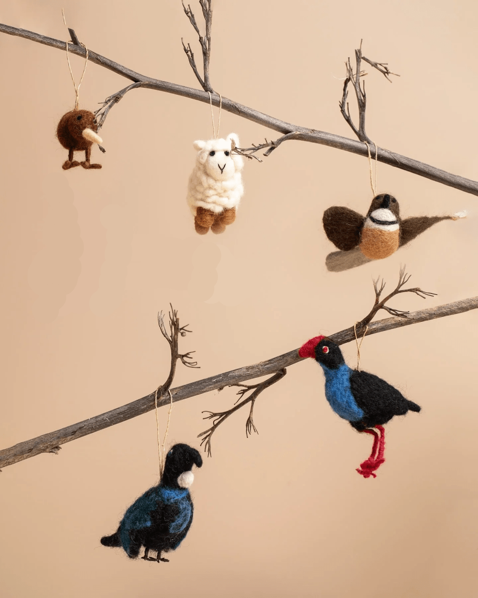 Store 17 | Hanging Felted NZ Icons - milk + honey