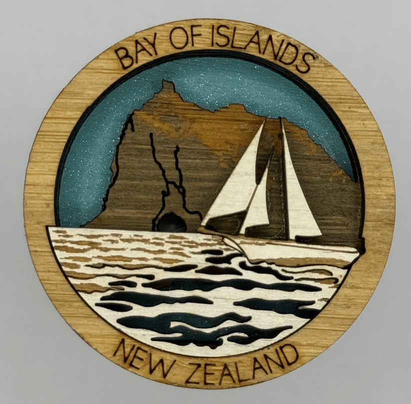 Laser Studio | NZ Places Magnetic Hotspot Minis - milk + honey