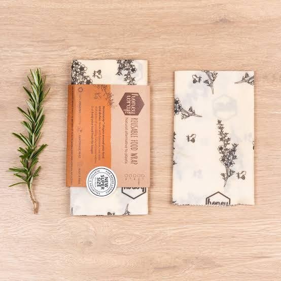 Honeywrap | Waikato | Reusable Beeswax Food Cover Packs - milk + honey