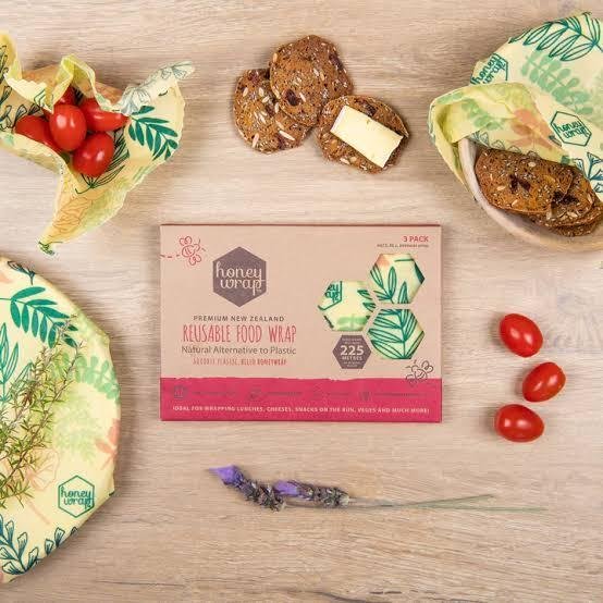 Honeywrap | Waikato | Reusable Beeswax Food Cover Packs - milk + honey