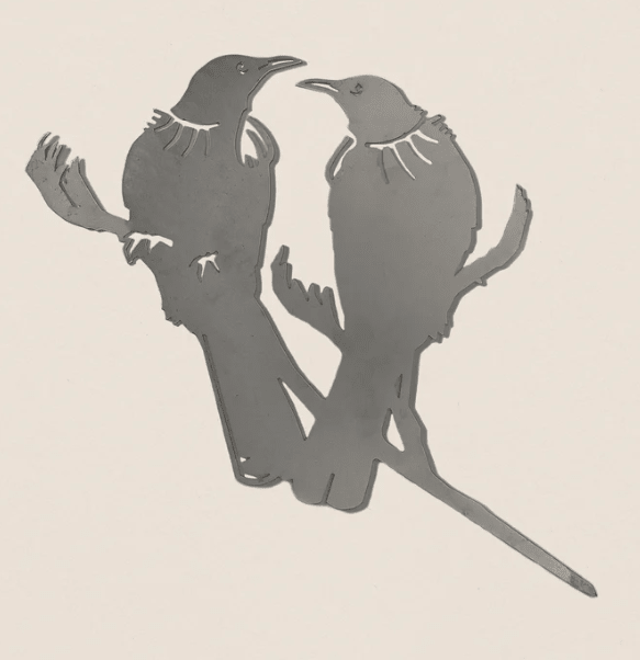Metalbird | Matakana | Tree Stakes - milk + honey