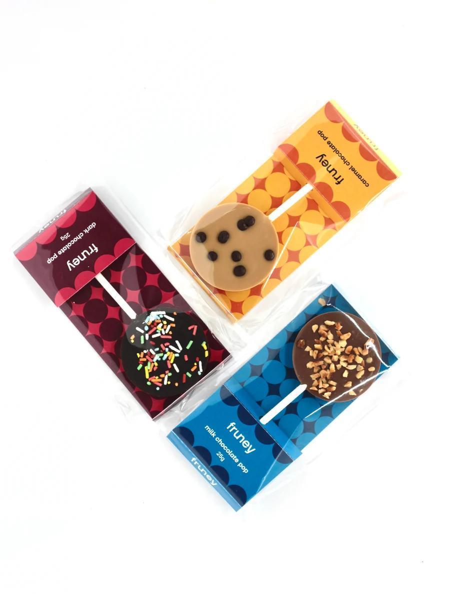 Fruney | Hamilton | Assorted Chocolate Pops - milk + honey