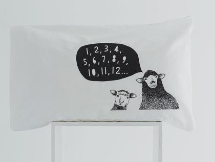 Natty | Wellington | Handprinted Pillowcases - milk + honey