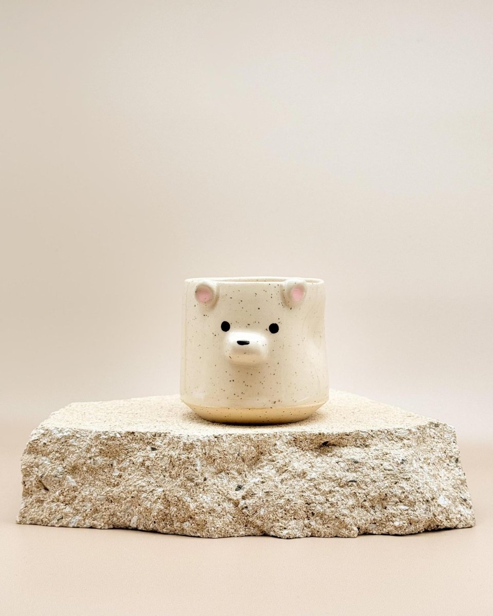 Elamef Creations | Ceramic Animal Cups - milk + honey